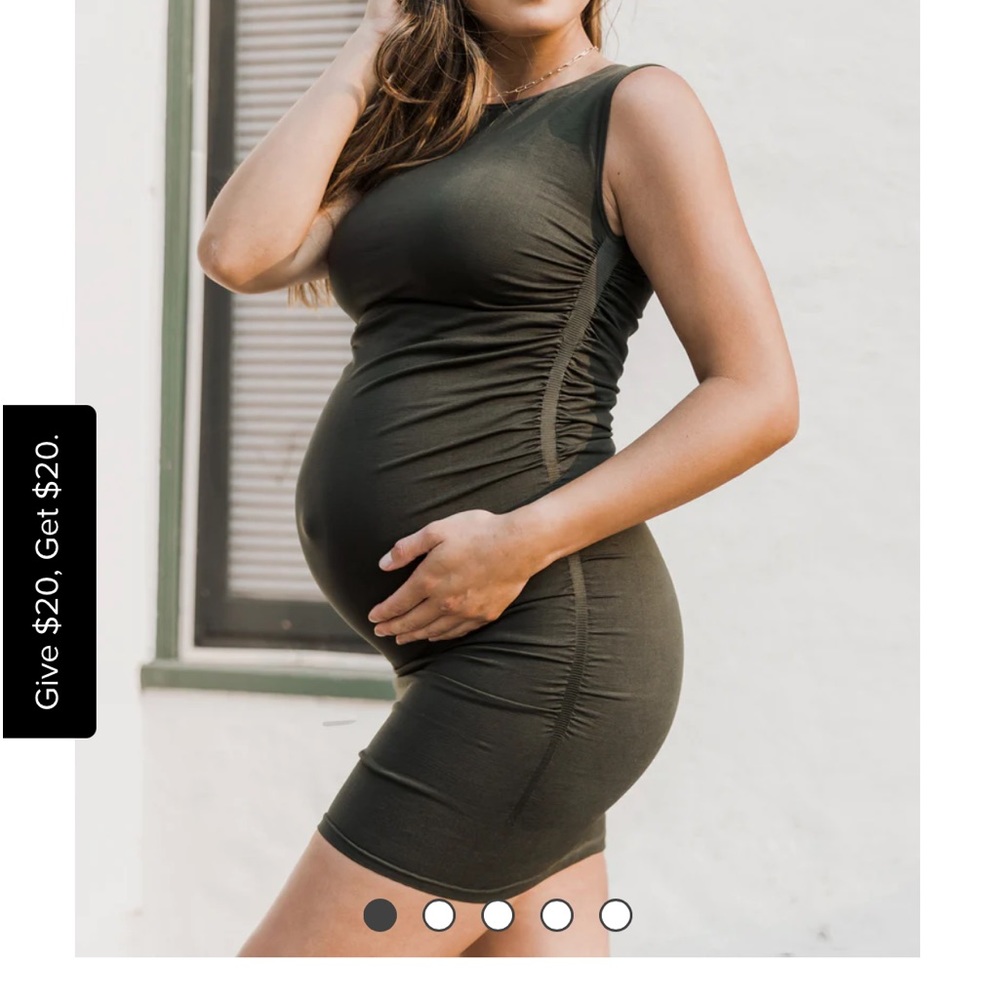 BLANQI maternity dress with belly support.